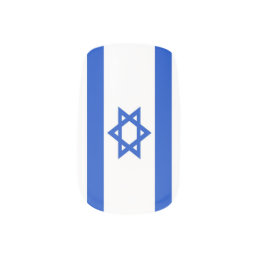 Flag of Israel Minx Nail Art