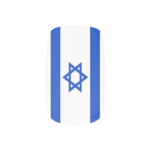 Flag of Israel Minx Nail Art