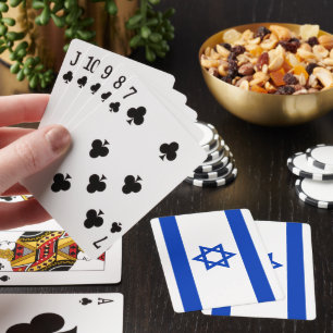 Flag of Israel modern patriotic Poker Cards