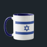 Flag of Israel Mug<br><div class="desc">The Yehudis L Store has created hundreds of Jewish products and is constantly expanding.  Tell your friends and send them our link:  http://www.zazzle.com/YehudisL*</div>