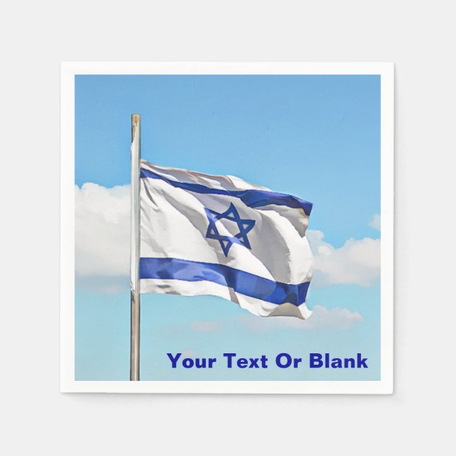 Flag Of Israel Napkins (Front)