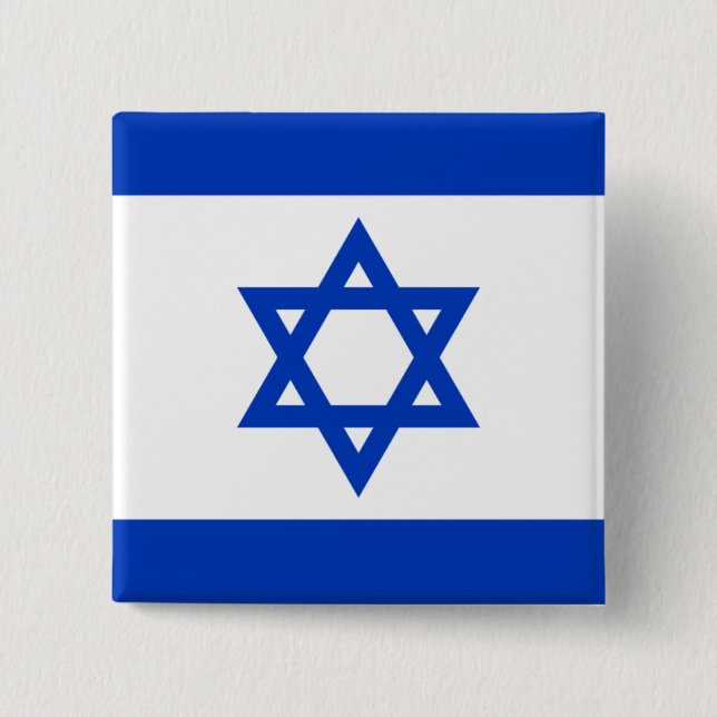 Flag of Israel Pinback Button (Front)