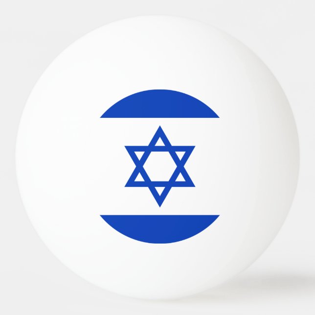 Flag of Israel Ping Pong Ball (Front)