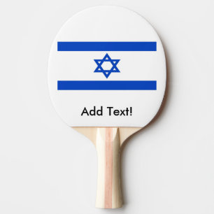 Flag of Israel Ping-Pong Paddle
