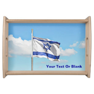 Flag Of Israel Serving Tray