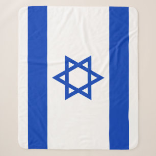 Flag of Israel Sherpa Blanket
