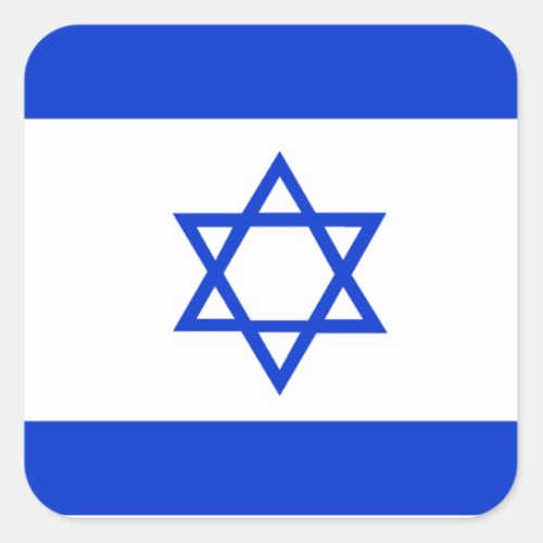 Flag of Israel Square Sticker