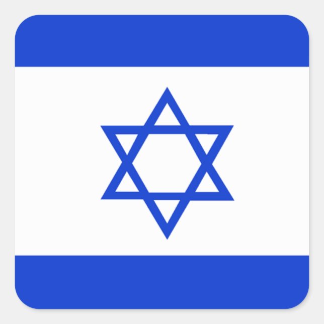 Flag of Israel Square Sticker (Front)