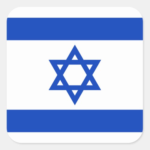 Flag of Israel Square Sticker