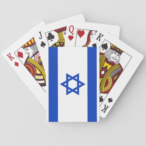 Flag of Israel Star of David  מגן דוד דגל ישראל Poker Cards