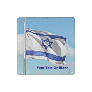 Flag Of Israel Stone Magnet