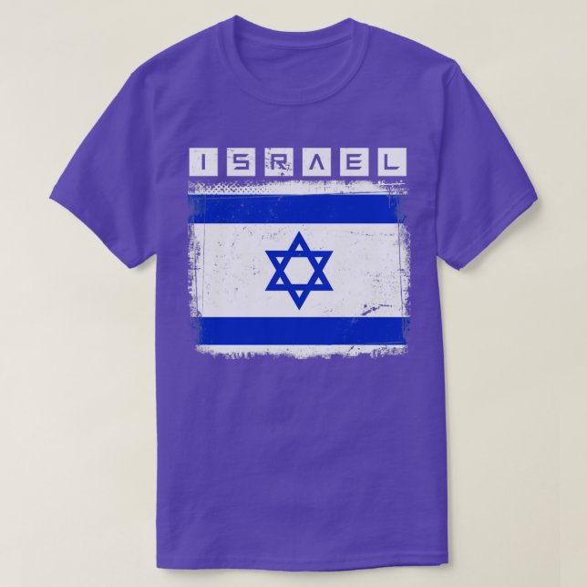Flag Of Israel T-Shirt (Design Front)