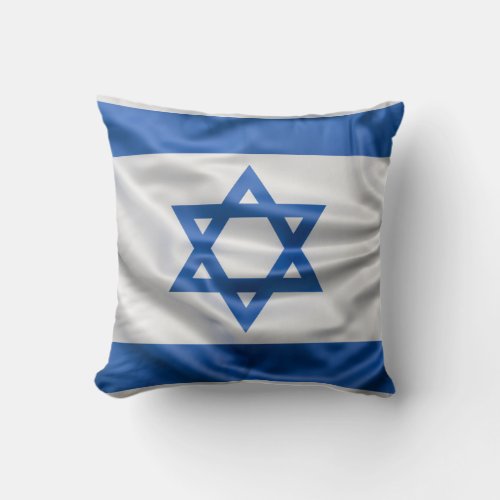 Flag of Israel Throw Pillow