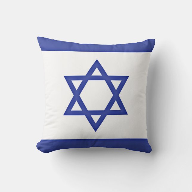 Flag of Israel Throw Pillow (Front)