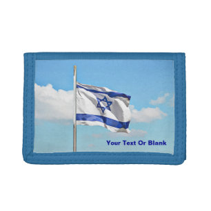 Flag Of Israel Tri-fold Wallet
