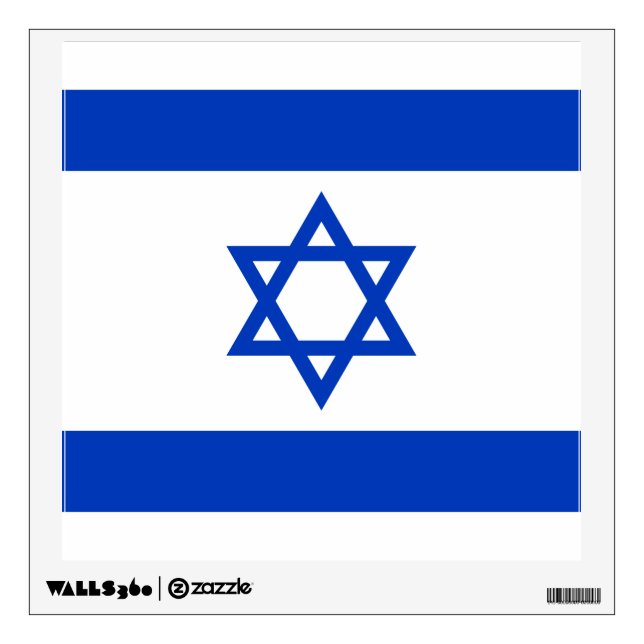 Flag of Israel Wall Decal (Front)