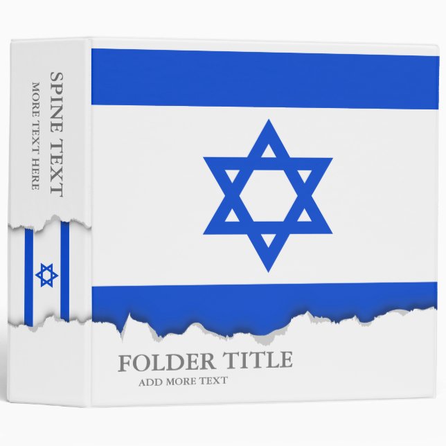 Flag of Israeli Binder (Front/Spine)