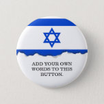 Flag Of Israeli Button at Zazzle