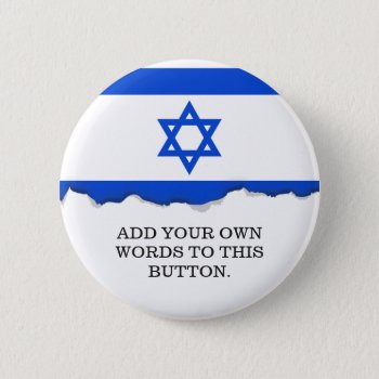 Flag Of Israeli Button by HappyPlanetShop at Zazzle