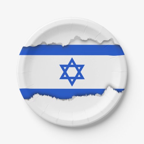 Flag of Israeli Paper Plates