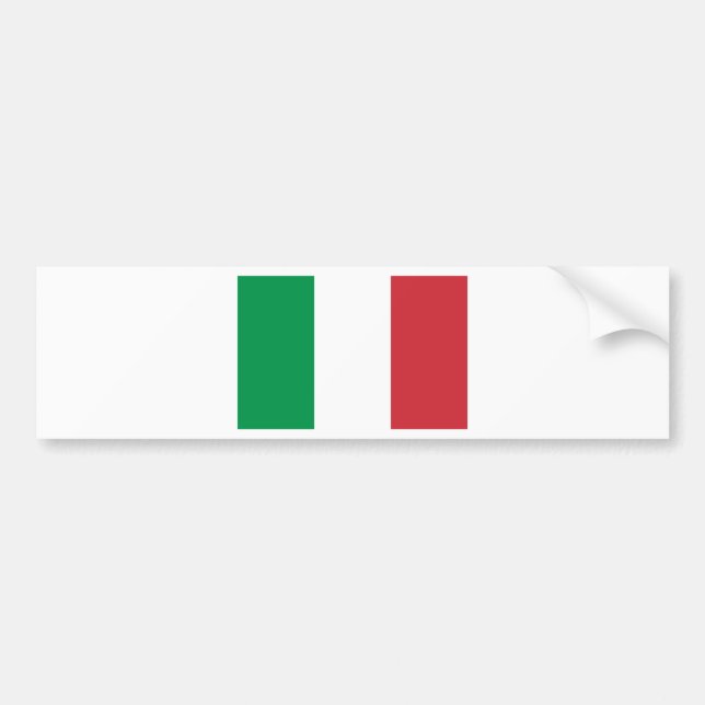 Flag of Italia Bumper Sticker (Front)