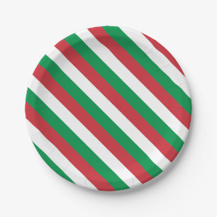 Flag of Italia Paper Plates