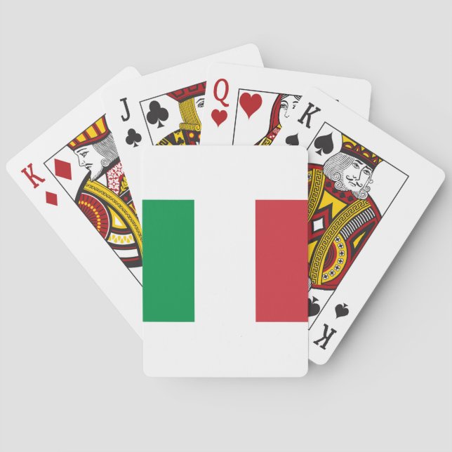 Flag of Italia Poker Cards (Back)