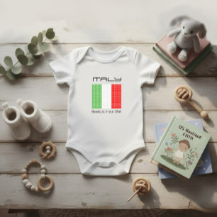 Flag of Italy Baby Bodysuit