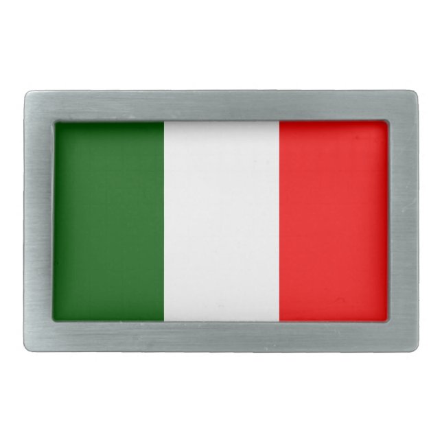 Flag of Italy Belt Buckle (Front)