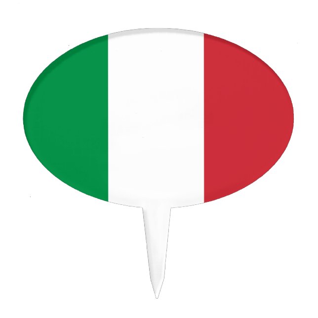 Flag of Italy Cake Topper (Front)