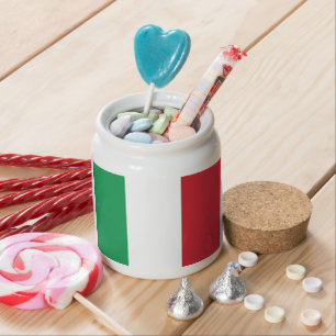 Flag of Italy Candy Jar