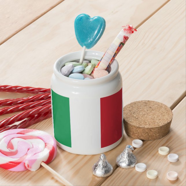 Flag of Italy Candy Jar (In Situ)