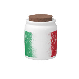 Flag of Italy Candy Jar
