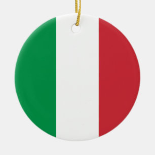 Flag of Italy Ceramic Ornament