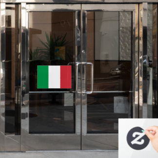 Flag of Italy custom-cut Window Cling