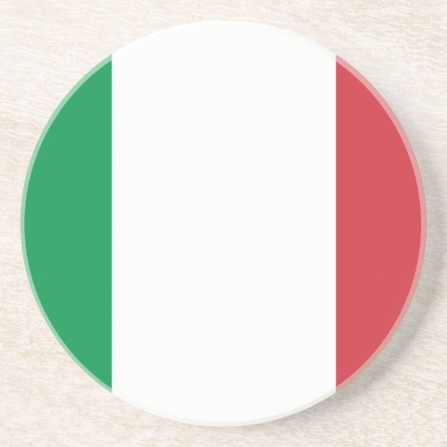 Flag of Italy Drink Coaster (Front)