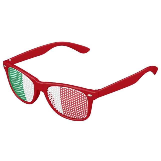 Flag of Italy, Fun Italian Flag Kids Sunglasses (Angled)