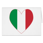 Flag of Italy Heart (Front Horizontal)