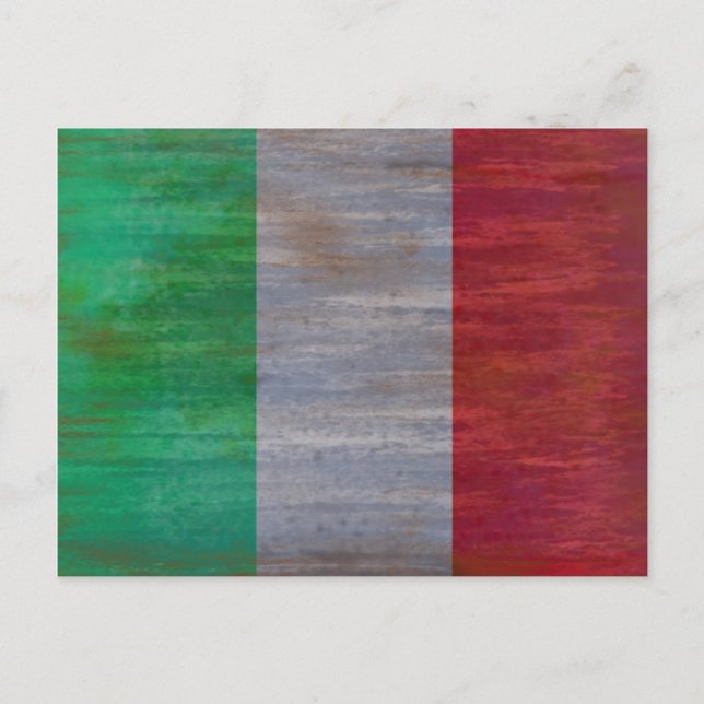 Flag of Italy - Italian Flag - Personalise Postcard (Front)