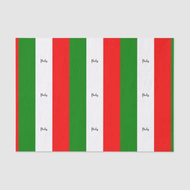 Flag of Italy, labeled Tissue Paper (Front)