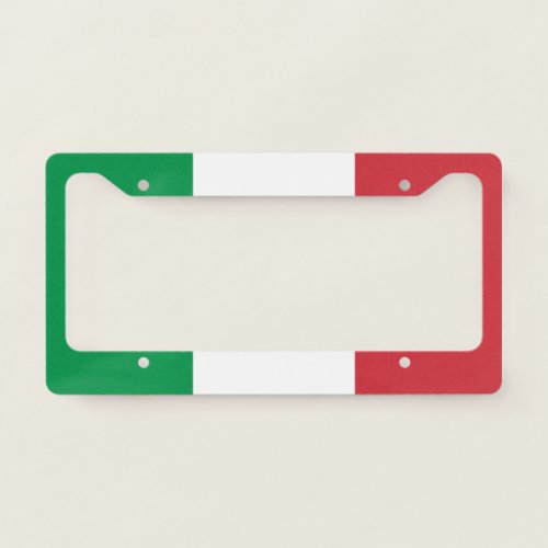 Flag of Italy License Plate Frame