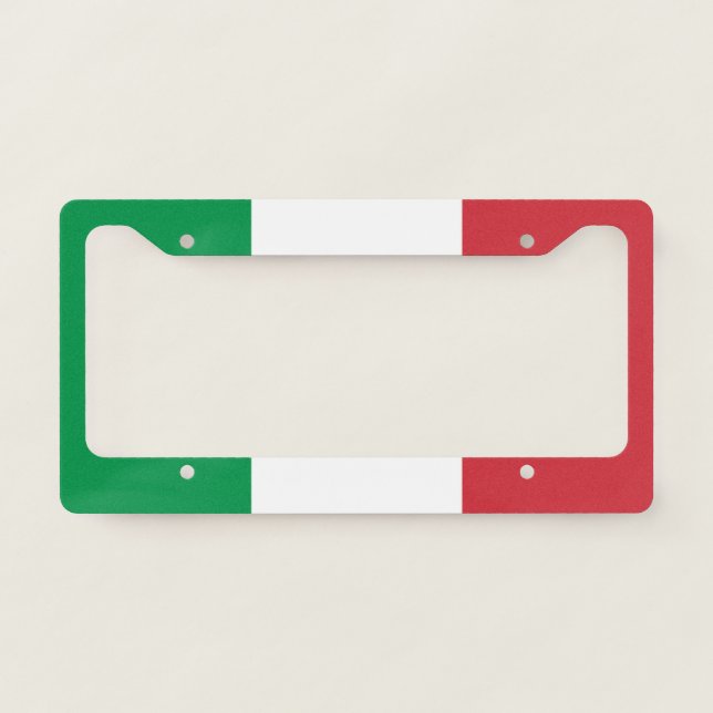 Flag of Italy License Plate Frame (Front)