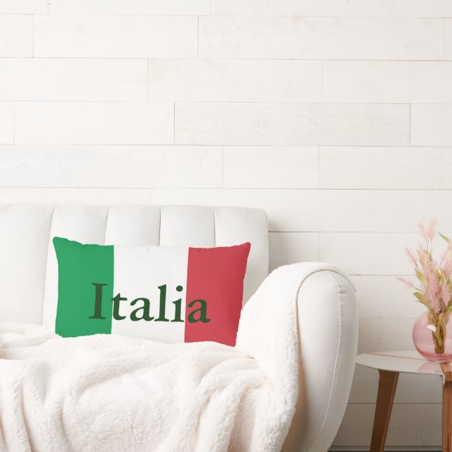 Flag of Italy Lumbar Pillow (Couch)