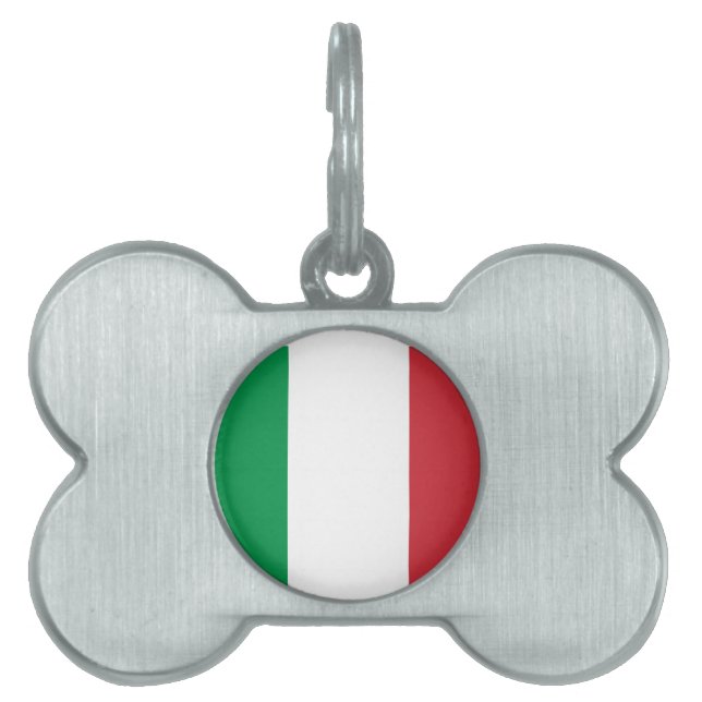 Flag of Italy Pet Tag (Front)