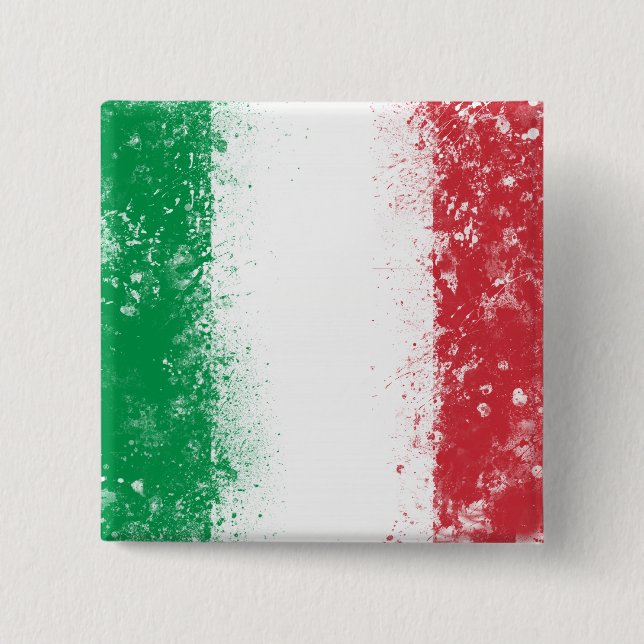 Flag of Italy Pinback Button (Front)