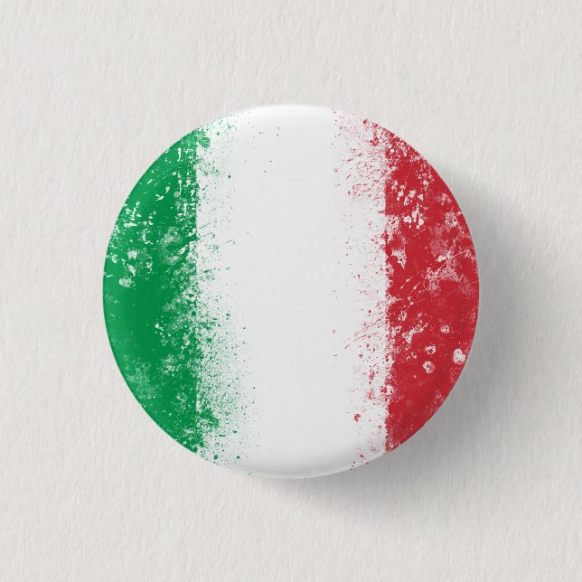 Flag of Italy Pinback Button (Front)