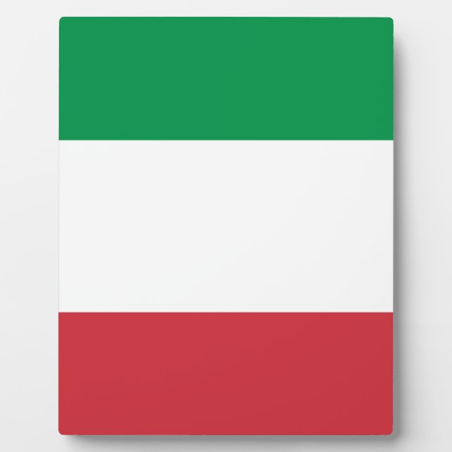 Flag of Italy Plaque (Front)