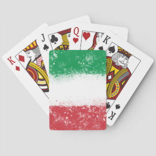 Flag of Italy Poker Cards