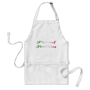 Flag of Italy. Proud Italian. Adult Apron