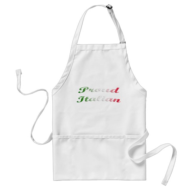 Flag of Italy. Proud Italian. Adult Apron (Front)
